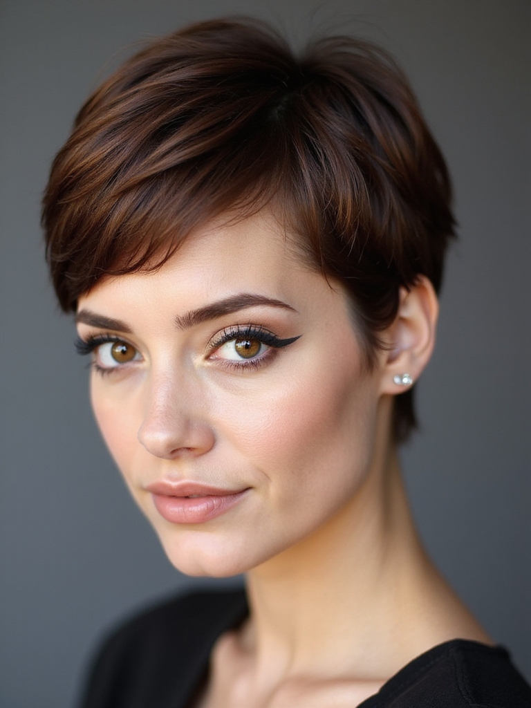 feathered sides longer crown