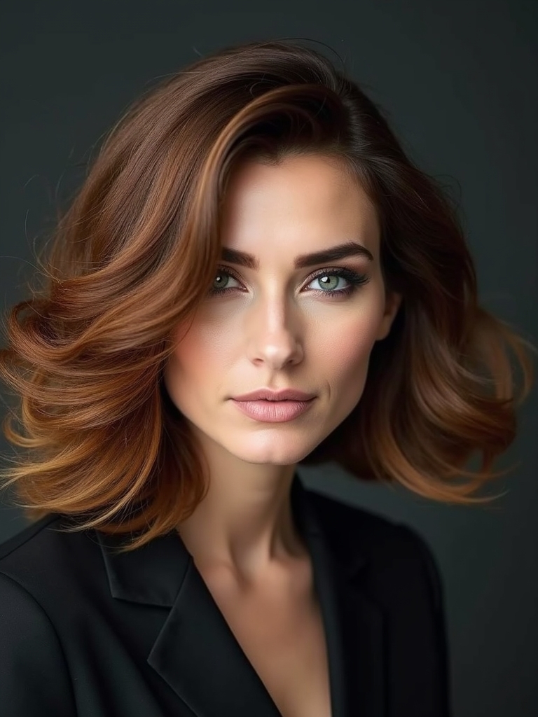 feathered textured razor cut layers