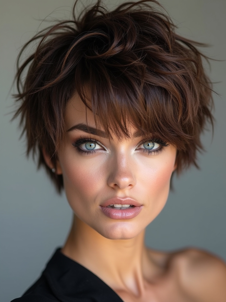 fierce shaggy textured wolfcut