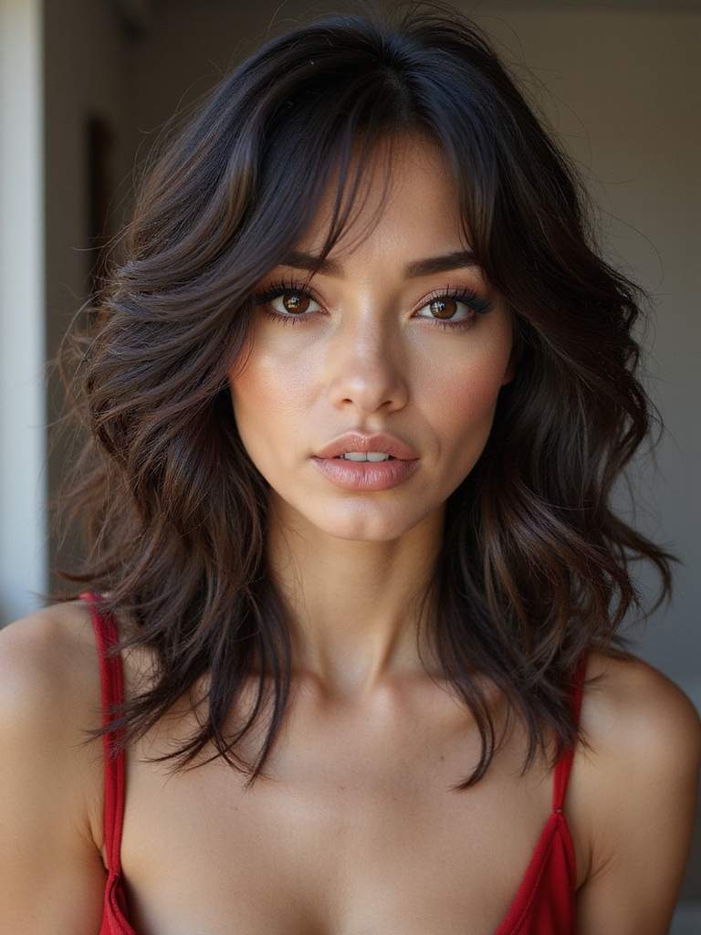 fresh shaggy hair looks