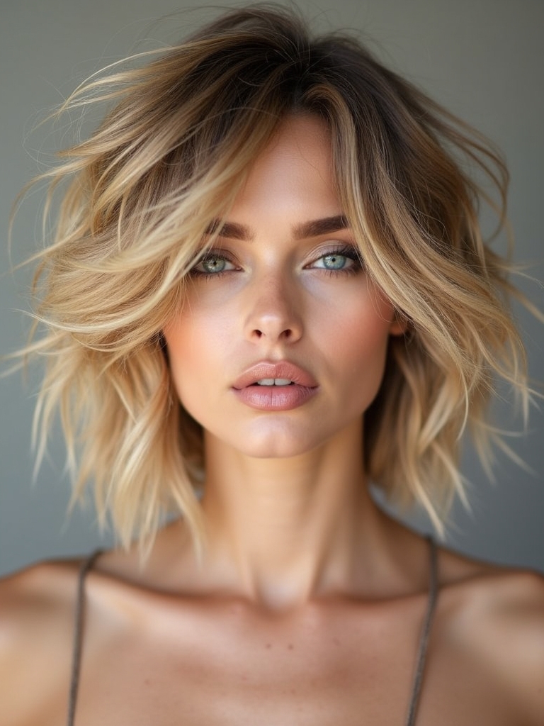gradual long to medium hairstyle