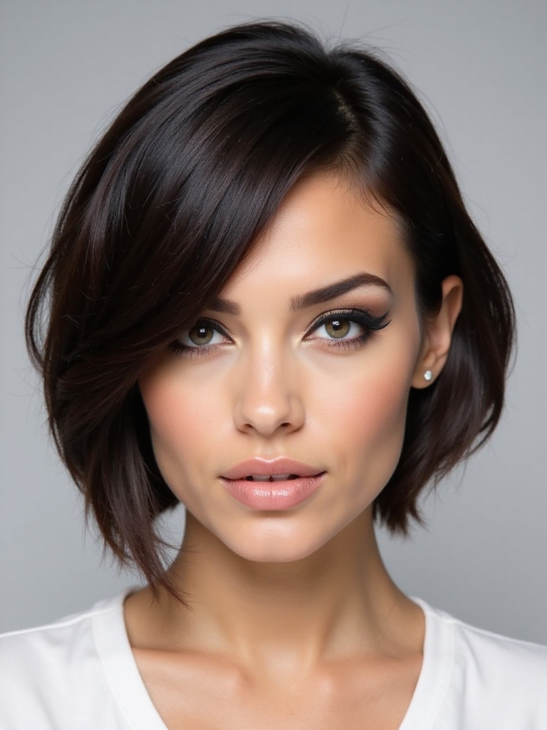 graduated sculpted angled bob