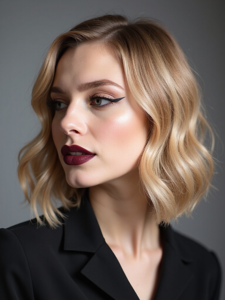 jawline defining french bob