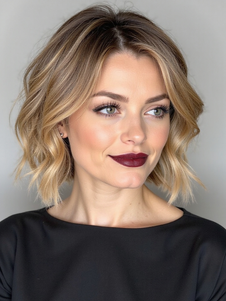 layered bob with undercut