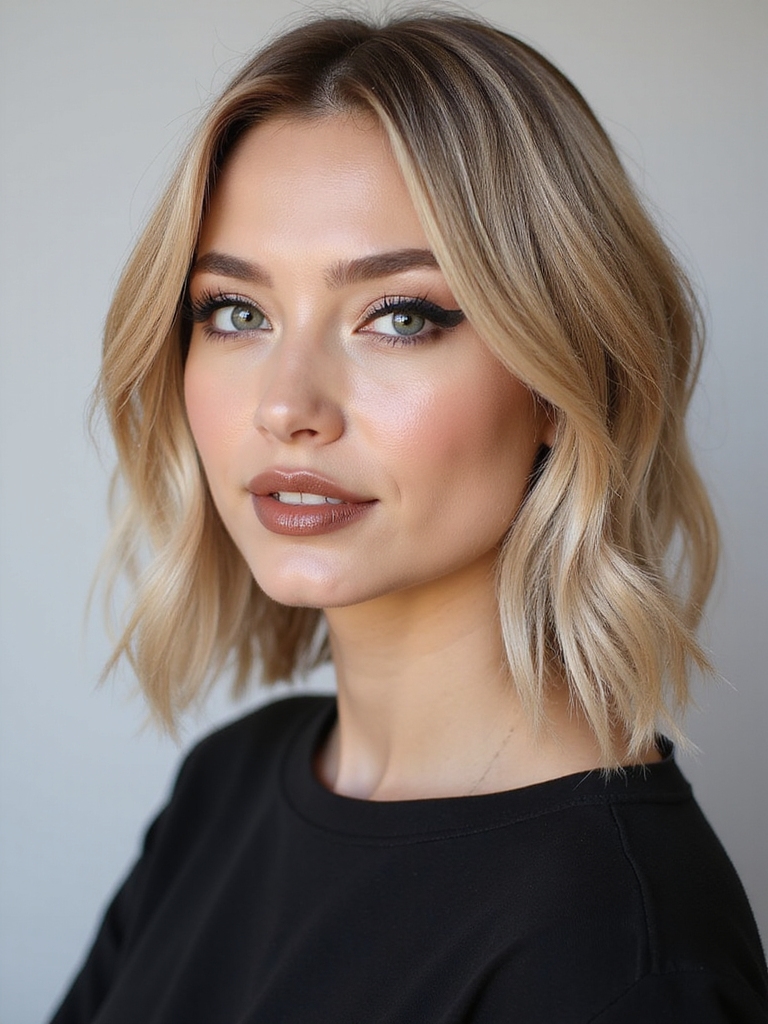 layered bobs framing faces