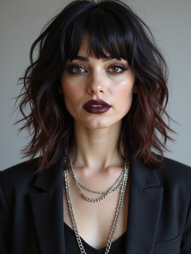 layered chains clips headbands