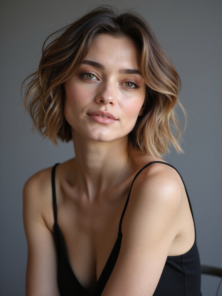 layered choppy shag volume