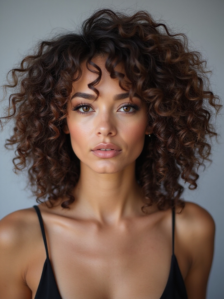 layered curls defined volume