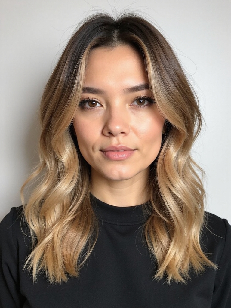 layered lob boosts hair transformation