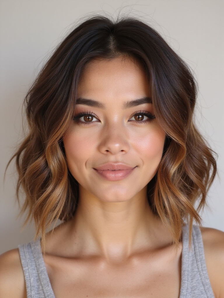 layered lob daily styling