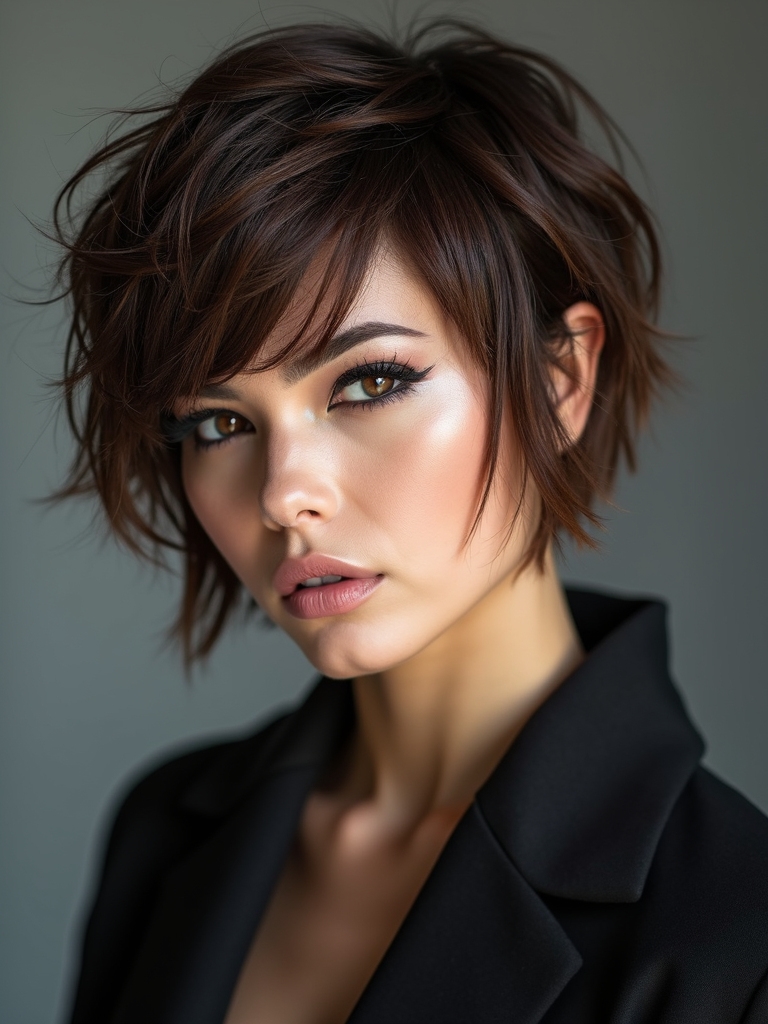 layered pixie bob textured versatility