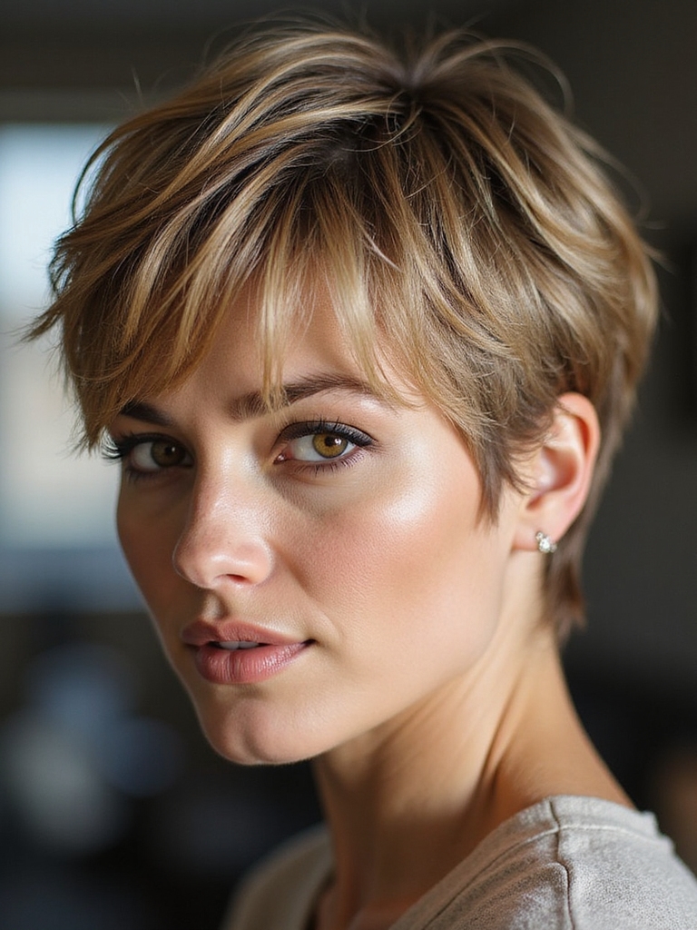layered short cuts flatter