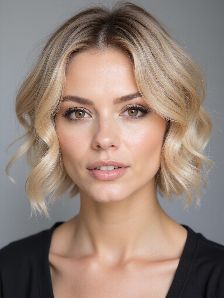 layered short hair transformation