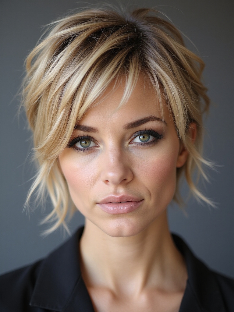 layered textured pixie movement