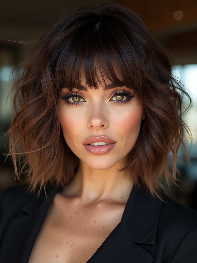 length tailored to face shapes