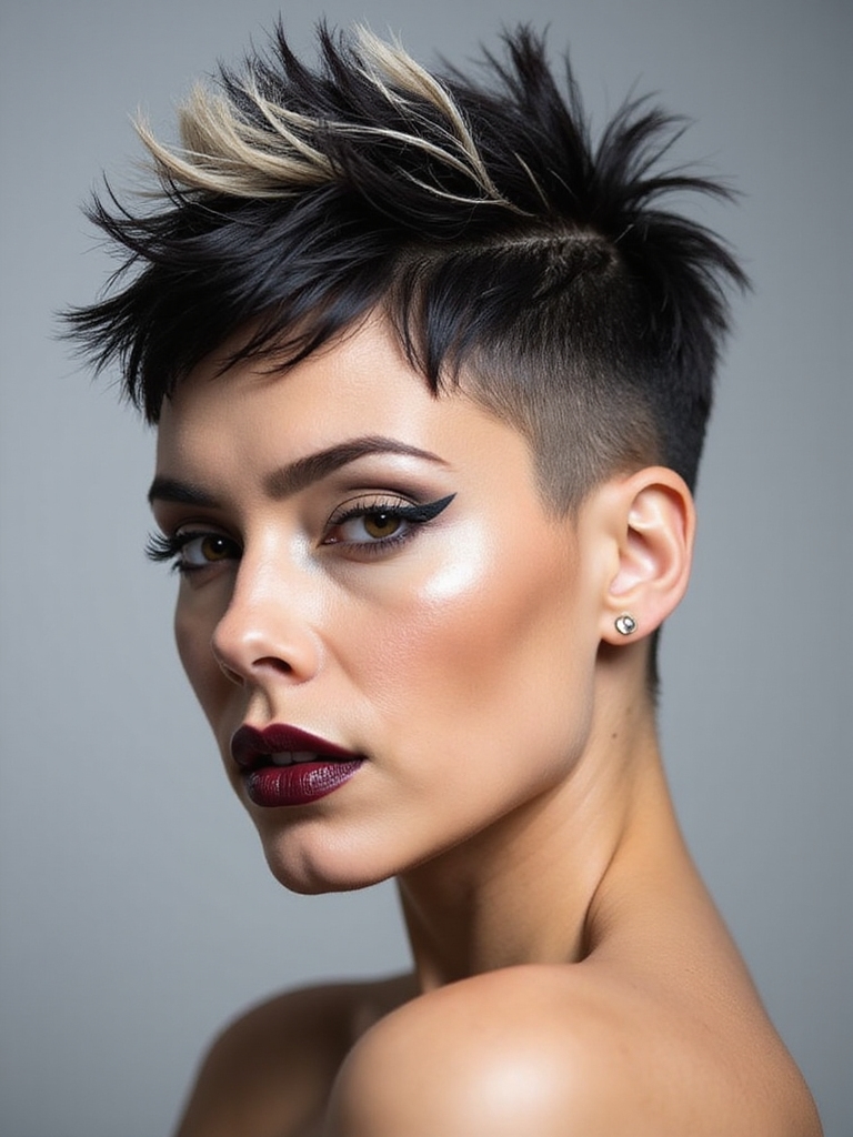 lifted spiky pixie techniques
