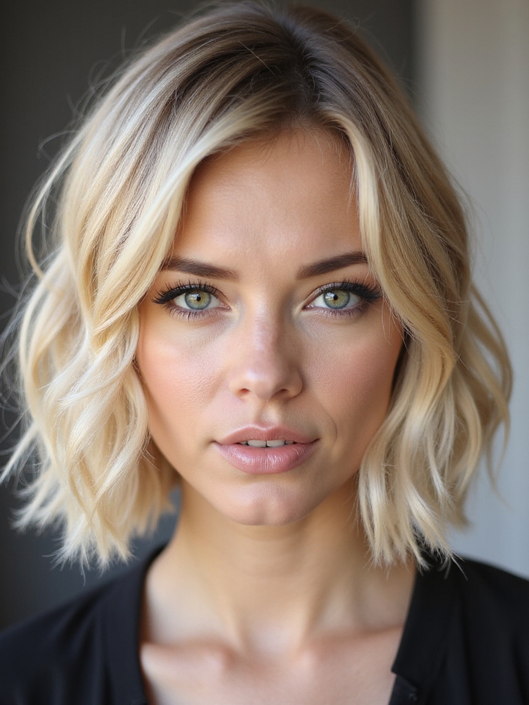 lightweight textured french bob