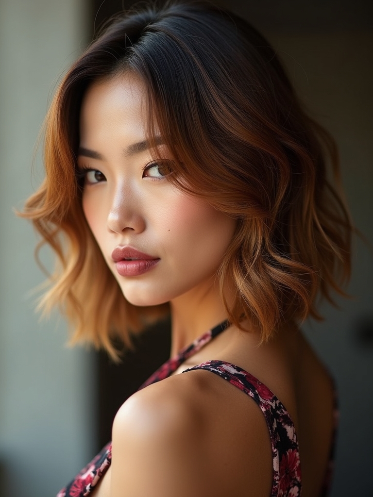 long layered bob softness