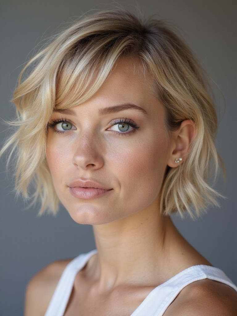 long romantic tousled pixie