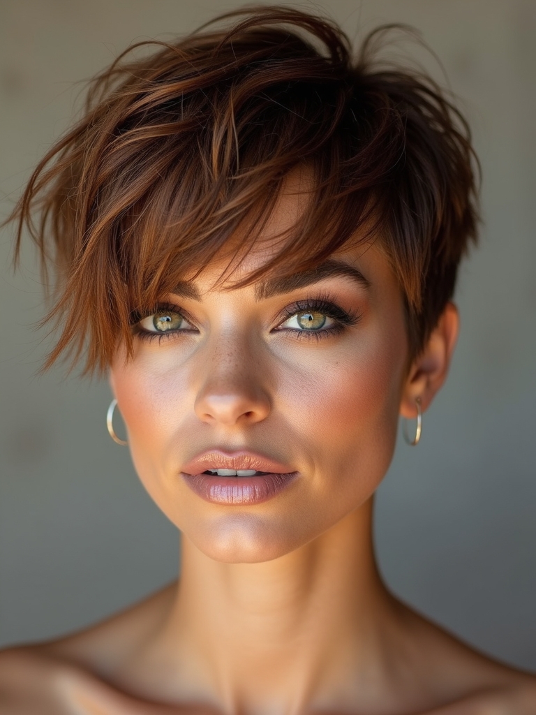 longer bangs soften features