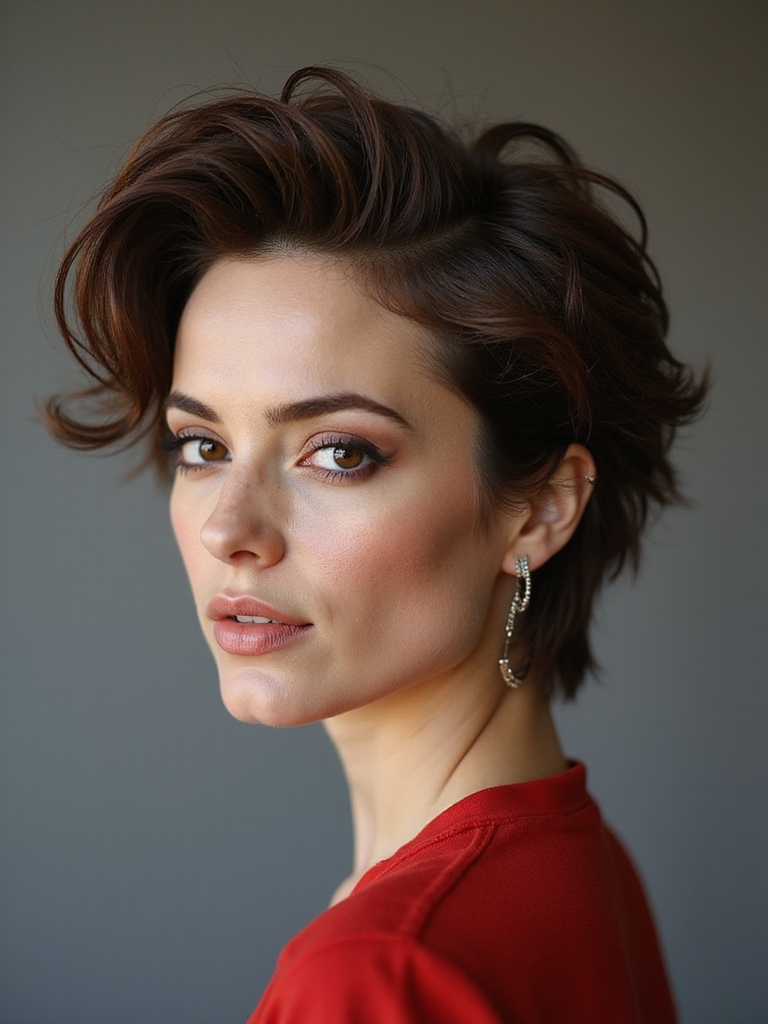 longer pixie voluminous crown