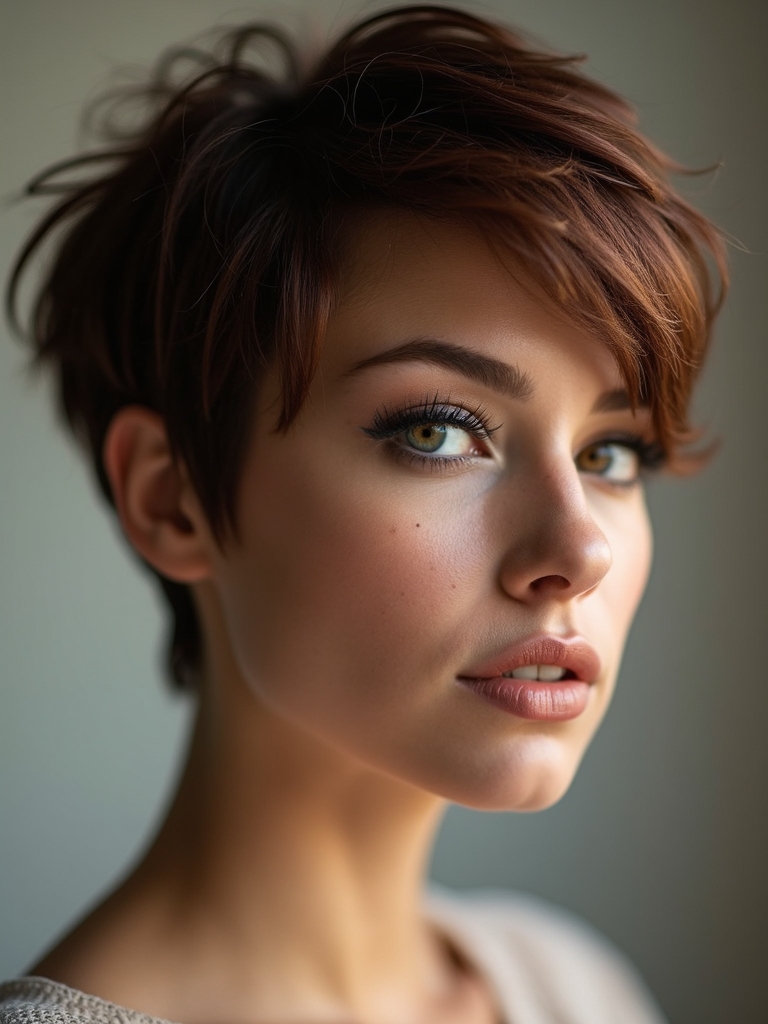 longer textured tapered pixie