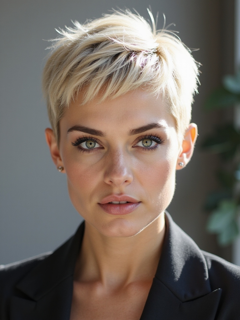 low fuss blonde pixie freedom