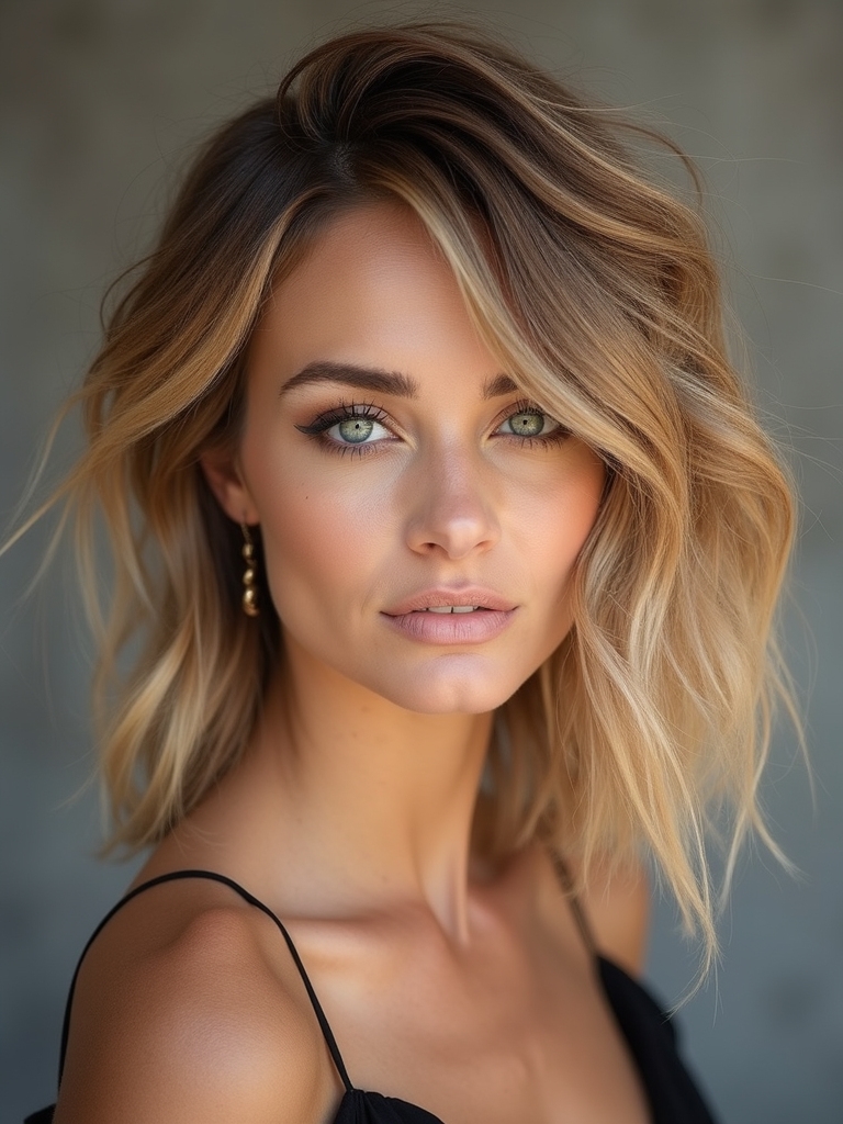 low maintenance dimensional balayage babylights