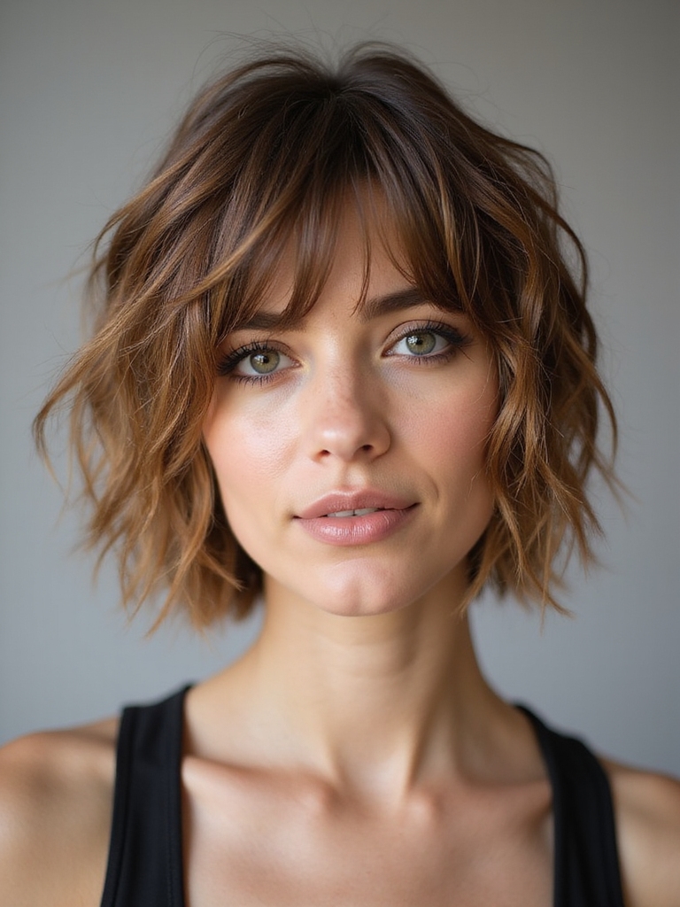 maintain textured layered shag