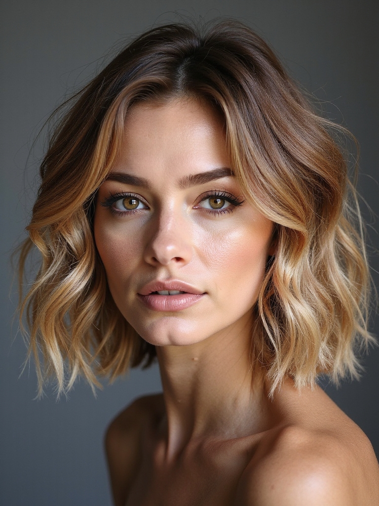 medium length layered hair lift