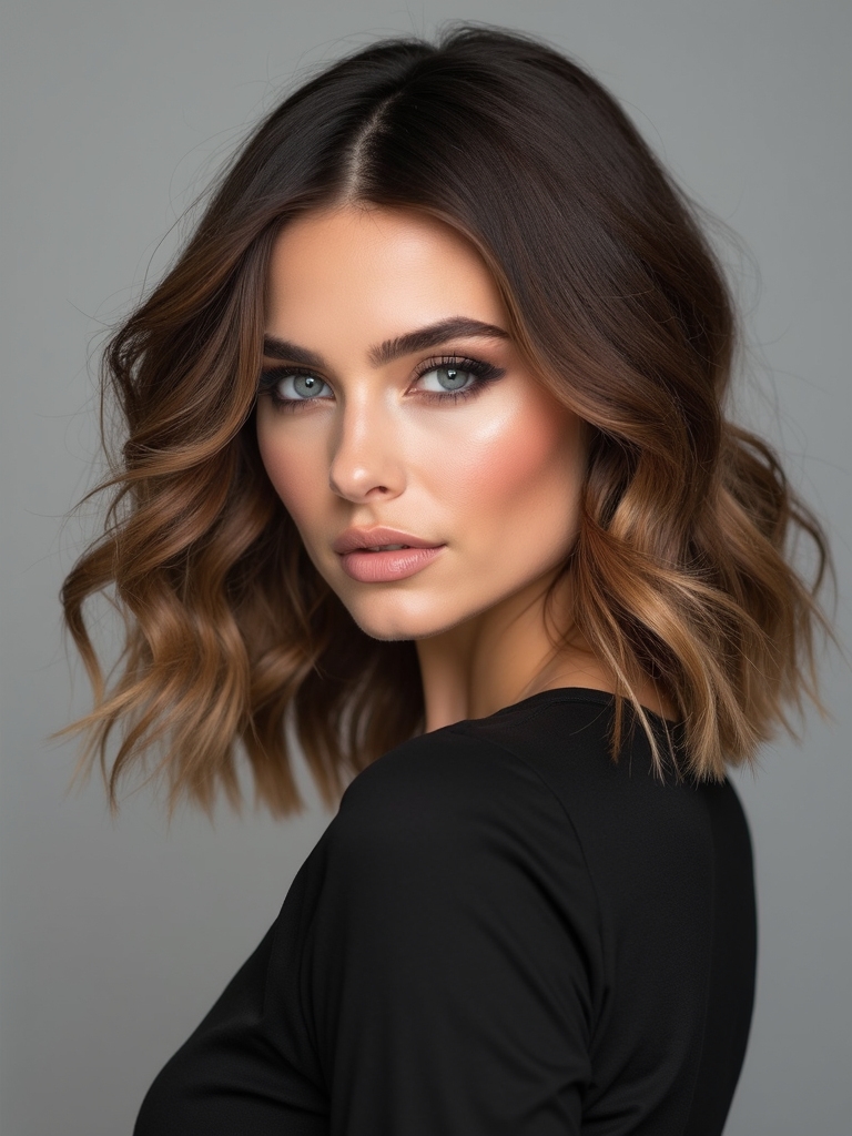 medium length layers flatter faces