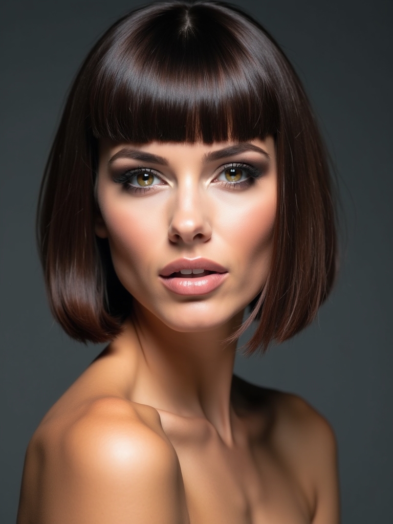 micro bangs french bob maintenance