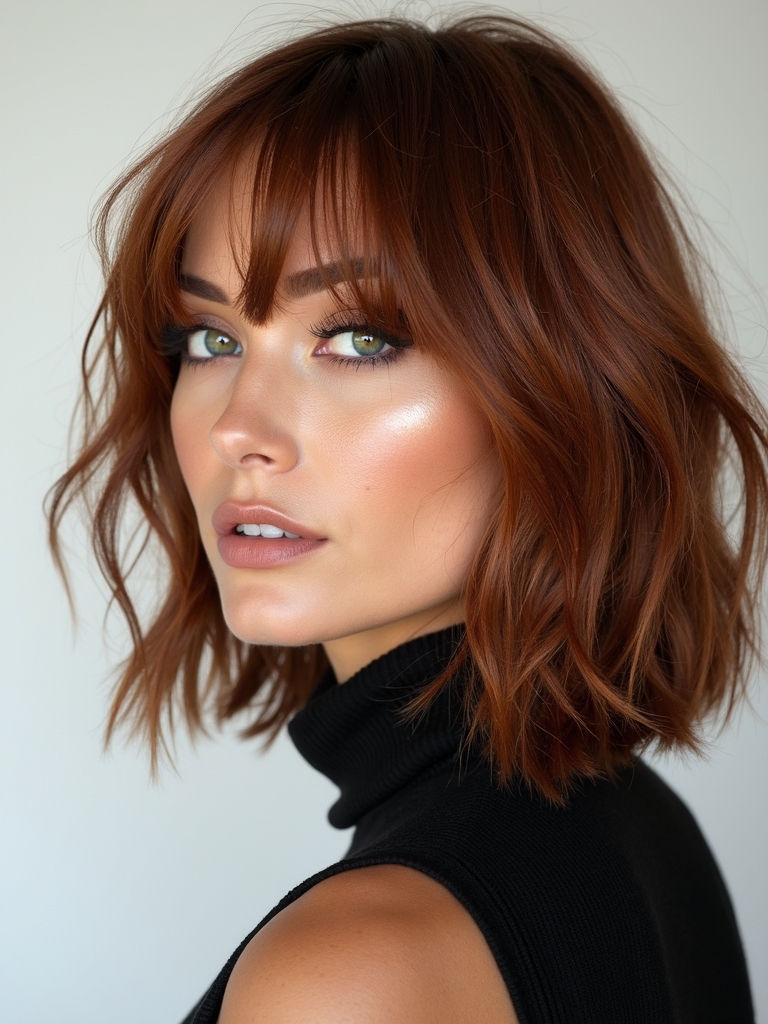 mid length layered versatile styling