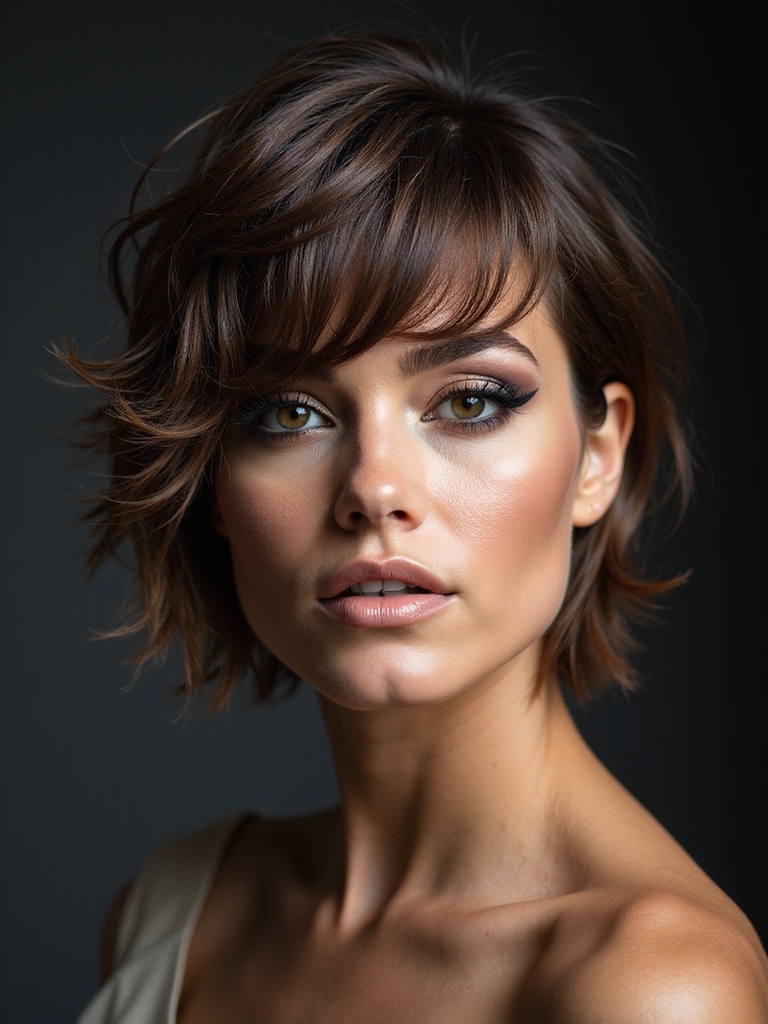 modern cool shaggy bob