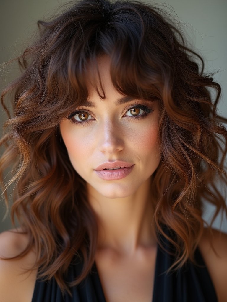 mullet inspired textured shag revival