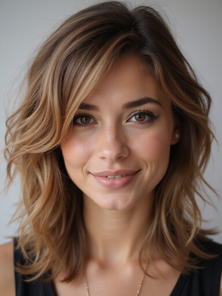 no heat textured layered waves