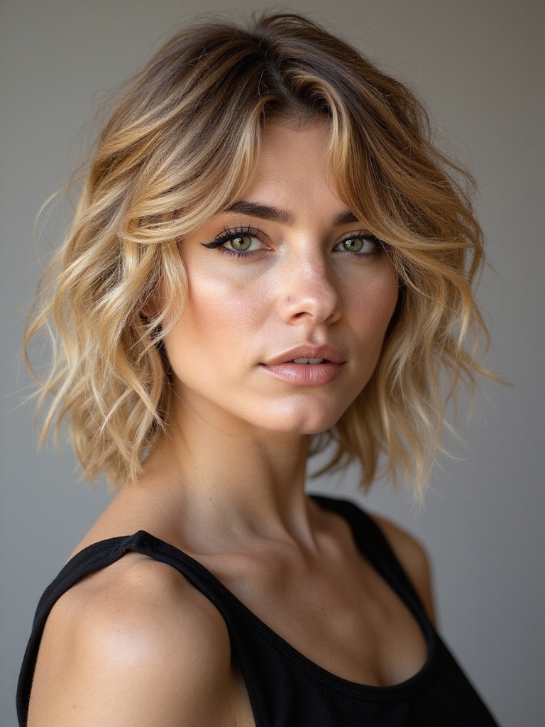 parisian shaggy bob chic