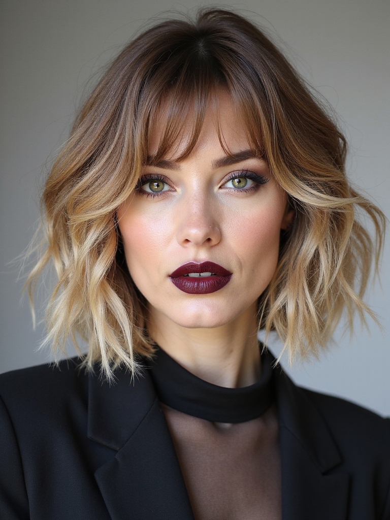 piece y 90s textured bob