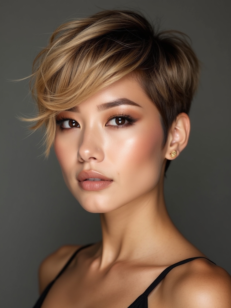 pixie cut tailored to face