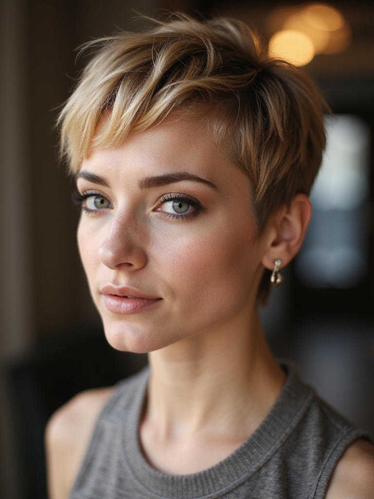 pixie cuts for faces