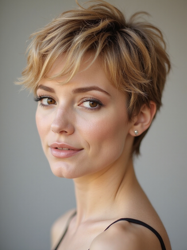 pixie cuts for faces