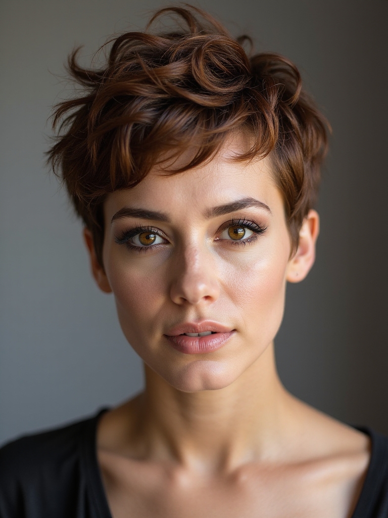 pixie embracing natural texture