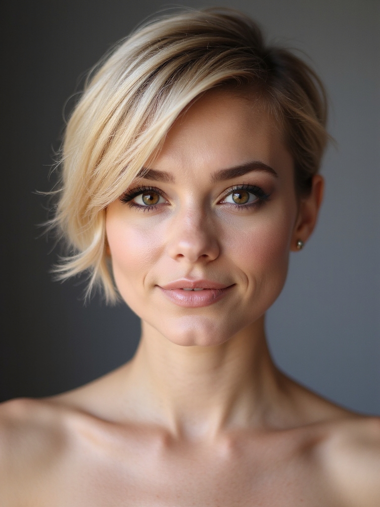 pixie tailored to face shape