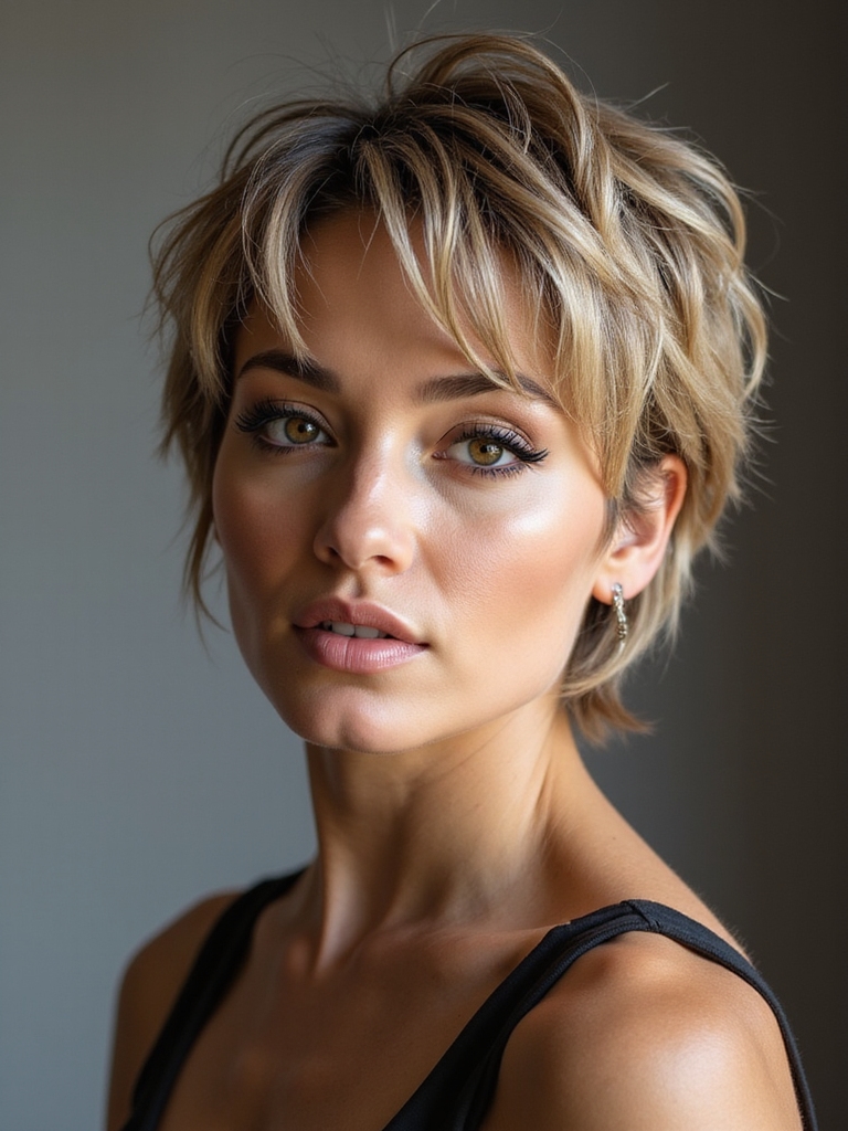 playful shaggy pixie cuts