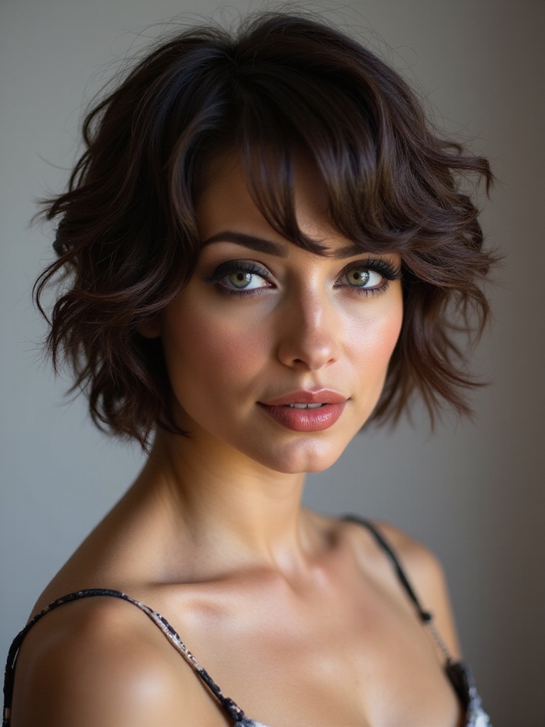 playful textured layered shorthair