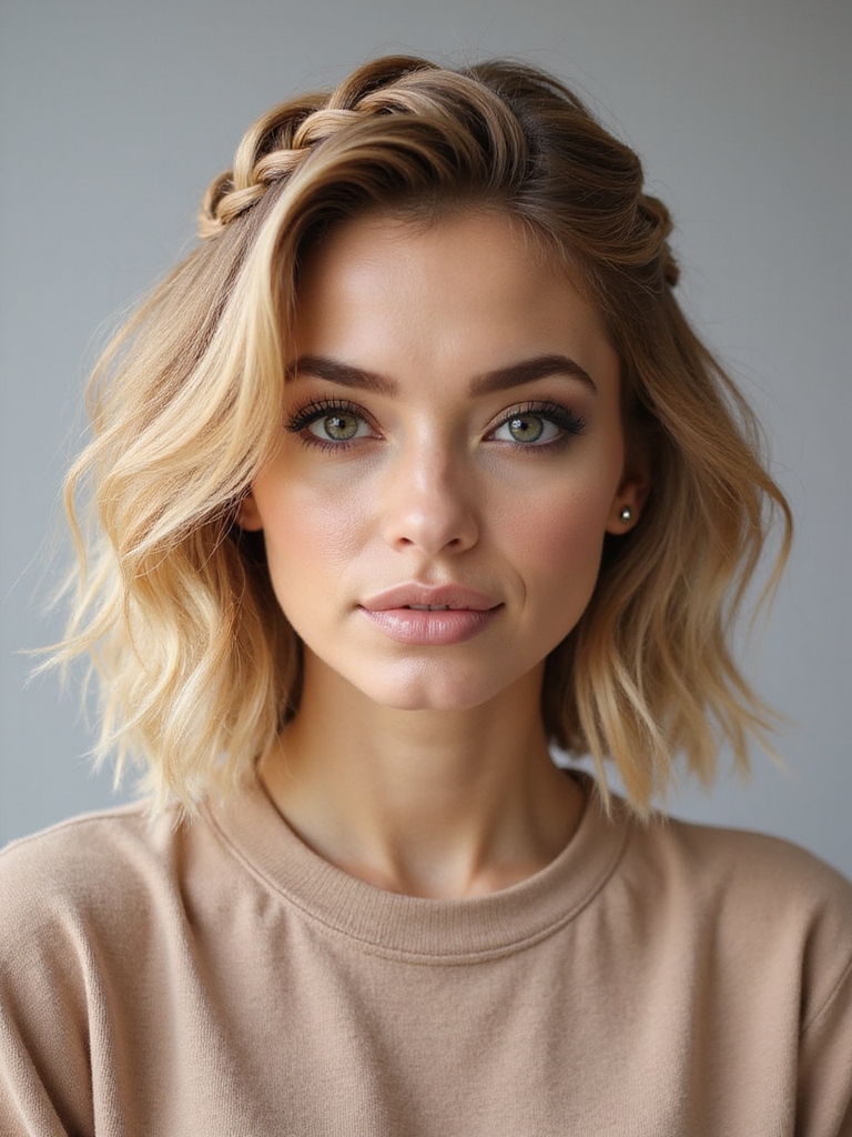 playful zigzag textured bob