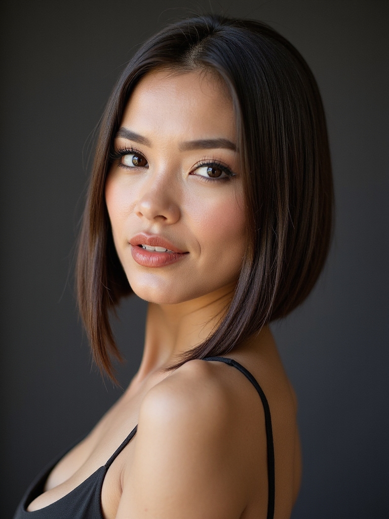 polished sharp low maintenance bob
