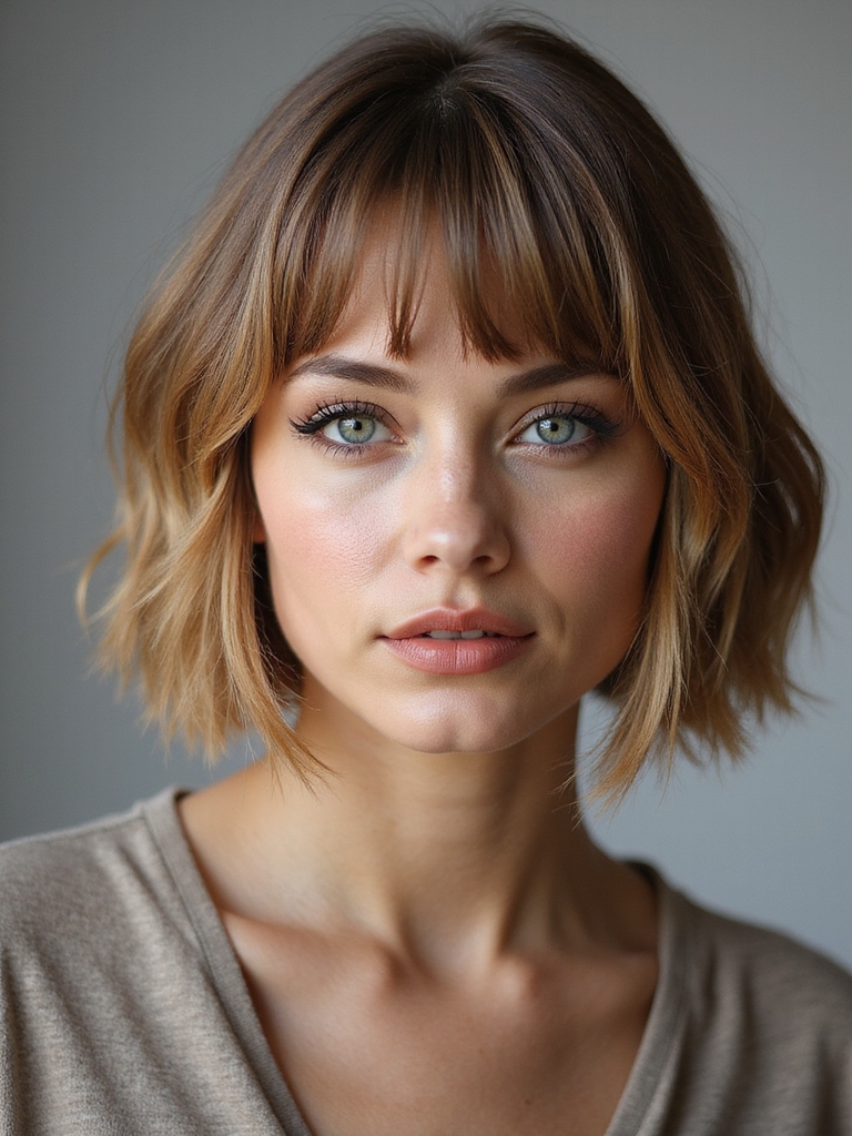 polished sleek professional italian bob