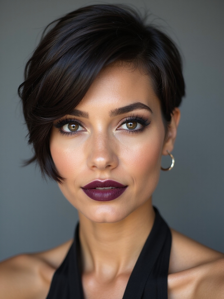 polished sleek professional pixie