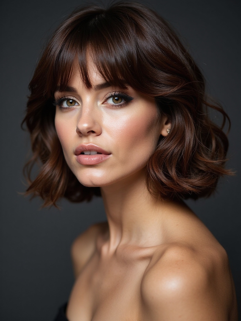 polished voluminous blowout bob